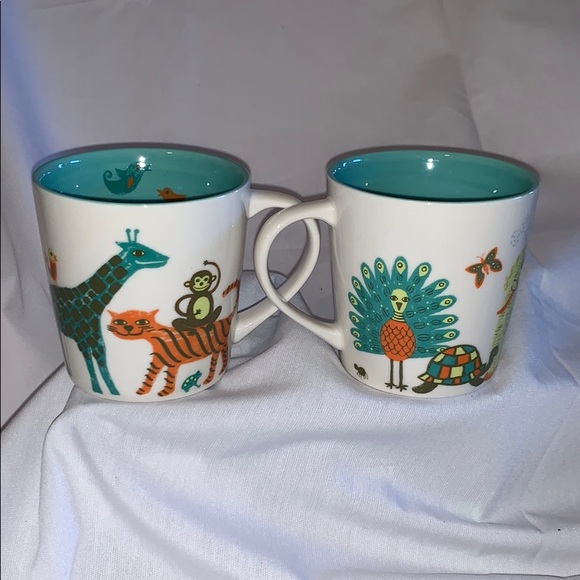 Starbucks Other - Starbucks Kids Mugs Giraffe Monkey Tiger 2008